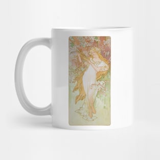 Four Seasons by Mucha, Spring Mug